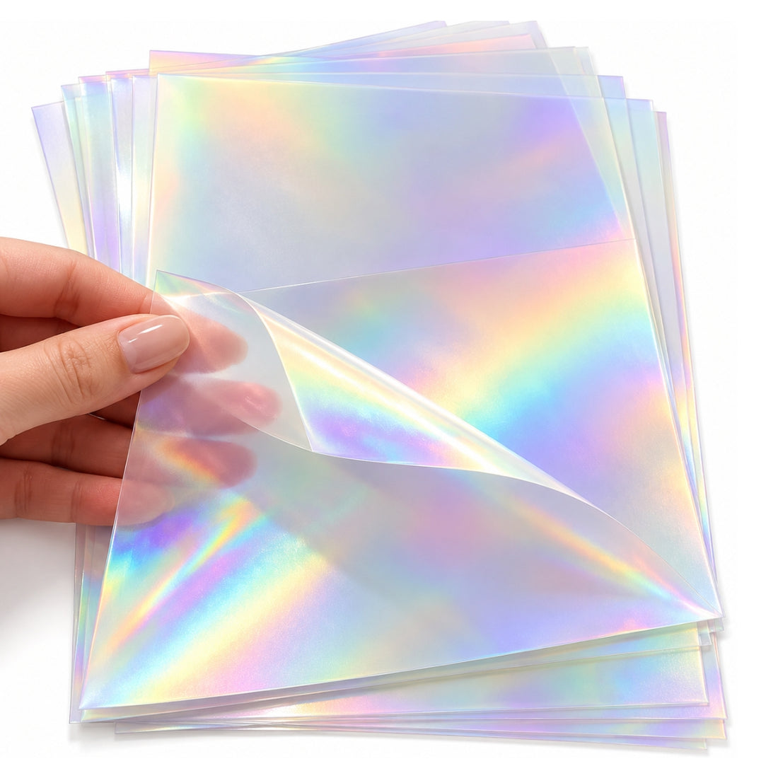 5 Hojas de Laminado en Frío Holográfico Liso Acetato y Especializados Hobbees