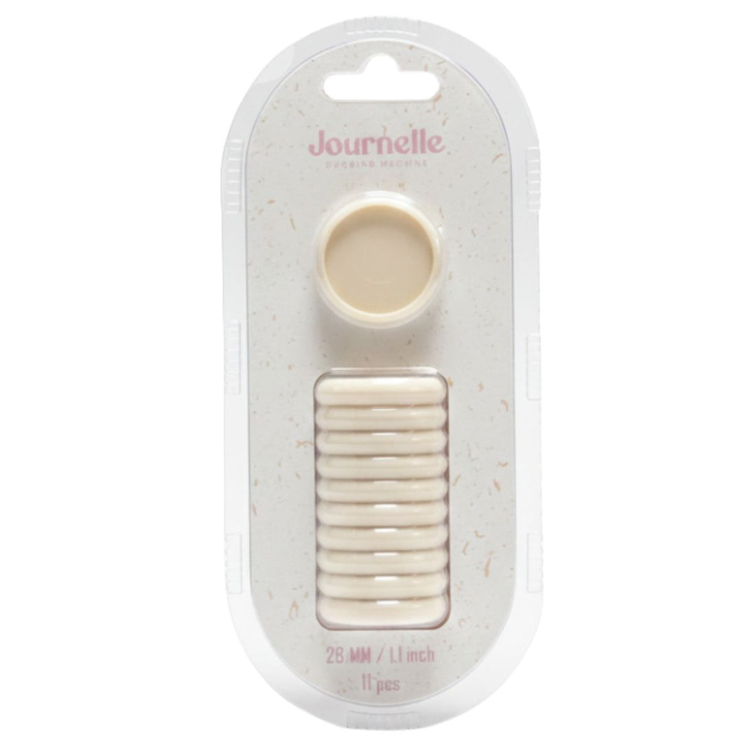 Journelle Discos para Encuadernación Color Blanco Ártico Discos para Planners Angie Guerra &amp; Hobbees