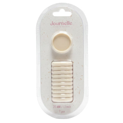 Journelle Discos para Encuadernación Color Blanco Ártico Discos para Planners Angie Guerra &amp; Hobbees