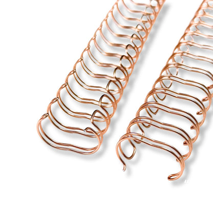 10 Espirales Metálicos Journelle Rose Gold 3/4" Arillos para Engargolar Angie Guerra &amp; Hobbees
