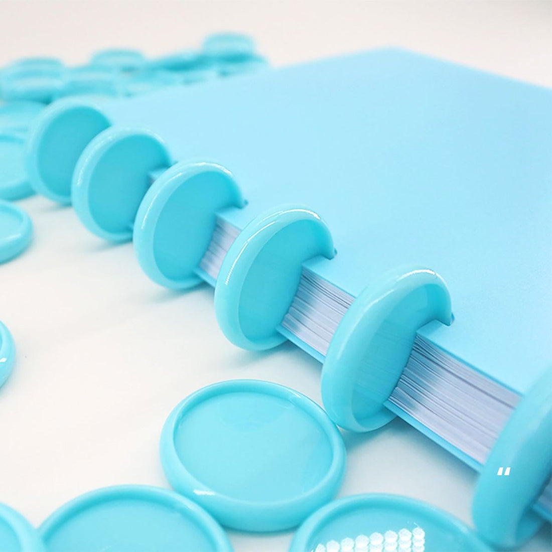 Journelle Discos para Encuadernación Color Baby Blue Discos para Planners Angie Guerra &amp; Hobbees