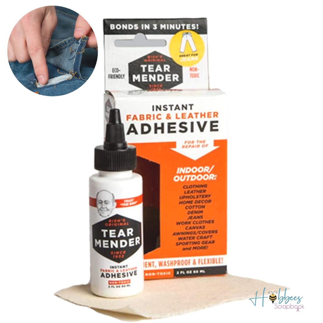 Tear Mender Adhesive / Adhesivo Para Reparar Tela y Cuero Descontinuado Tear Mender
