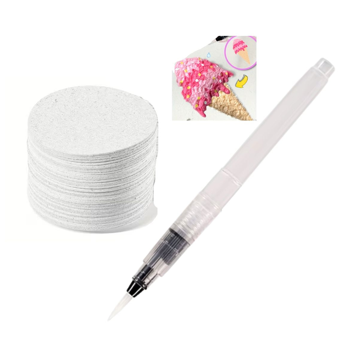 Kit Esponja Mágica 3D + Pincel de Agua