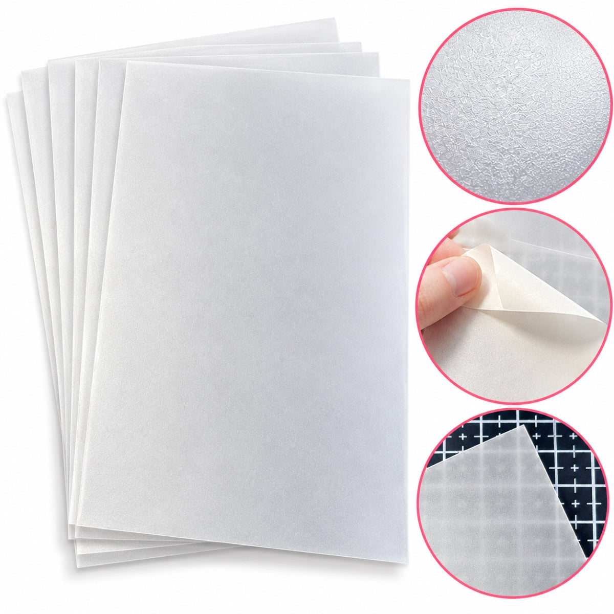 Laminate Sheets Matte Glitter / 10 Hojas Laminado Autoadhesivo Matte Glitter Acetato y Especializados Teckwrap