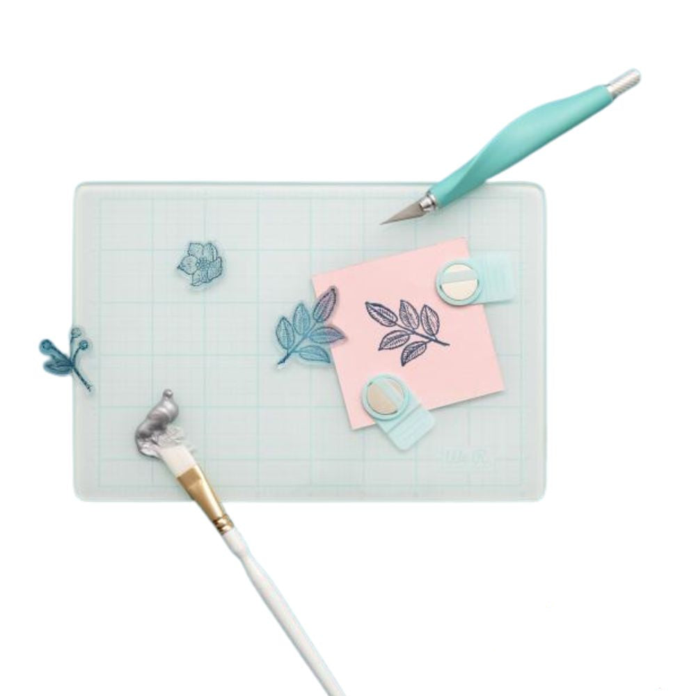 Magnetic Glass Mat 9" x 6" / Tapete magnético de vidrio Tapetes, Mats We R Memory Keepers