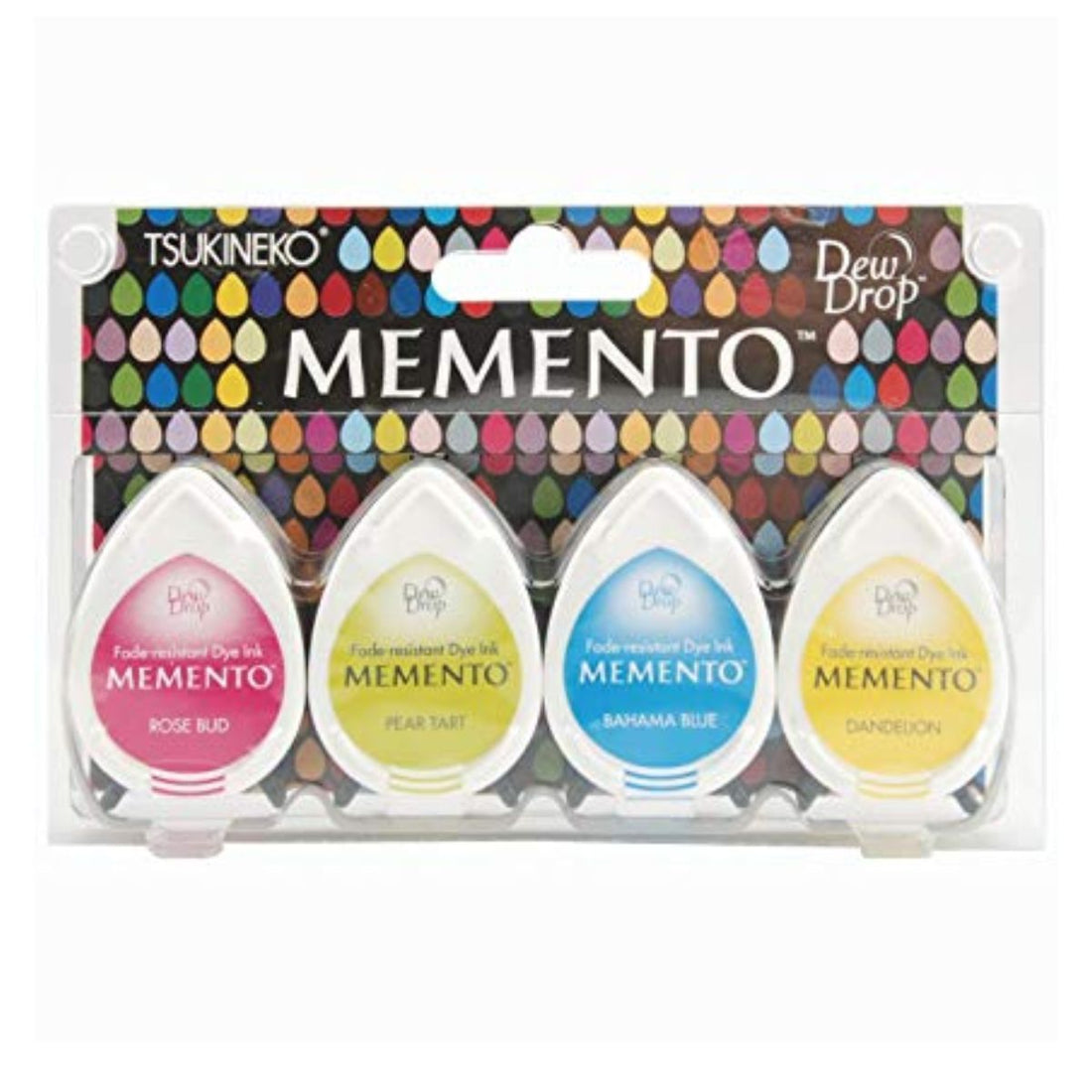Memento Dew Drop Dye Ink Pads Beach Party / Set de 4 Tintas Colores de Playa Tintas TSUKINEKO