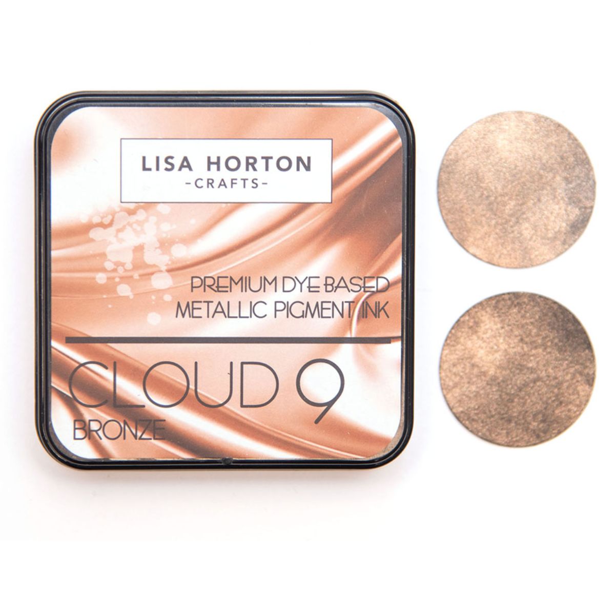 Metallic Pigment Ink Pad Bronze / Tinta Metálica Para Sellos Bronce Tinta para Sellos Lisa Horton Crafts