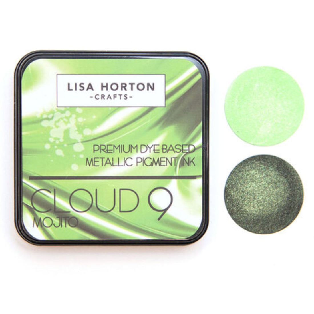 Metallic Pigment Ink Pad Mojito / Tinta Metálica Para Sellos Verde Tinta para Sellos Lisa Horton Crafts