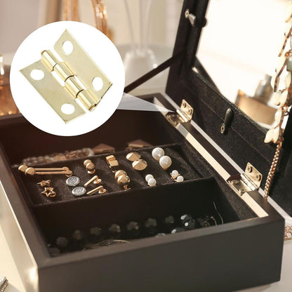 Mini Bisagras Metálicas Doradas Accesorios Hobbees