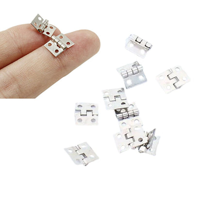 Mini Bisagras Metálicas Plateadas Accesorios Hobbees