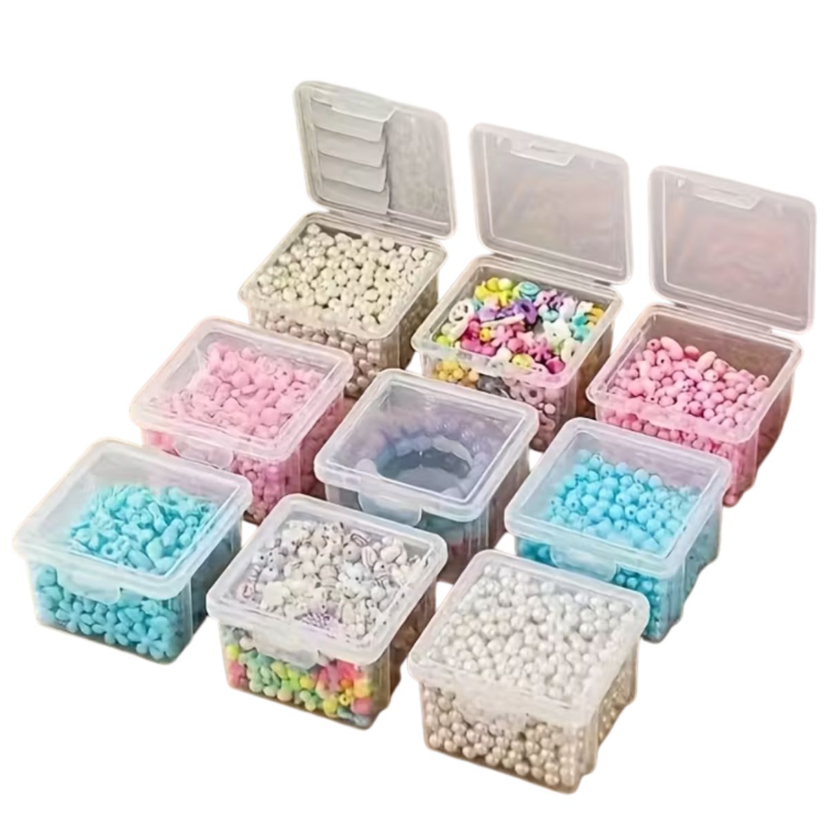 5 Mini Cajitas Organizadoras Transparentes Almacenamiento y Organización Hobbees