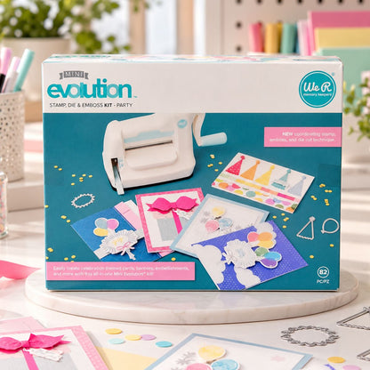 Mini Evolution Machine &amp; Stamping Kit / Máquina de Troquelado, Repujado y Sellado 82 pz