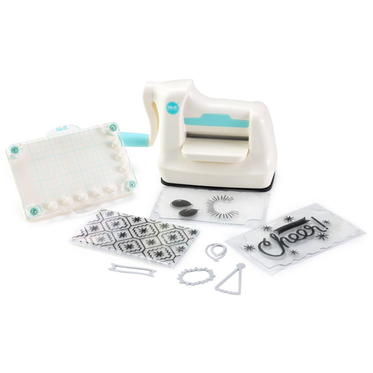 Mini Evolution Machine &amp; Stamping Kit / Máquina de Troquelado, Repujado y Sellado 82 pz