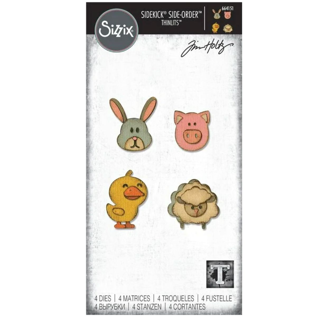 Tim Holtz Sidekick Critters Dies / Suajes de Animales Sidekick Descontinuado Sizzix