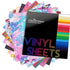 Glitter Brush Vinyl Sheets Pack / 9 Hojas de Vinil Glitter Estampado Viniles Teckwrap