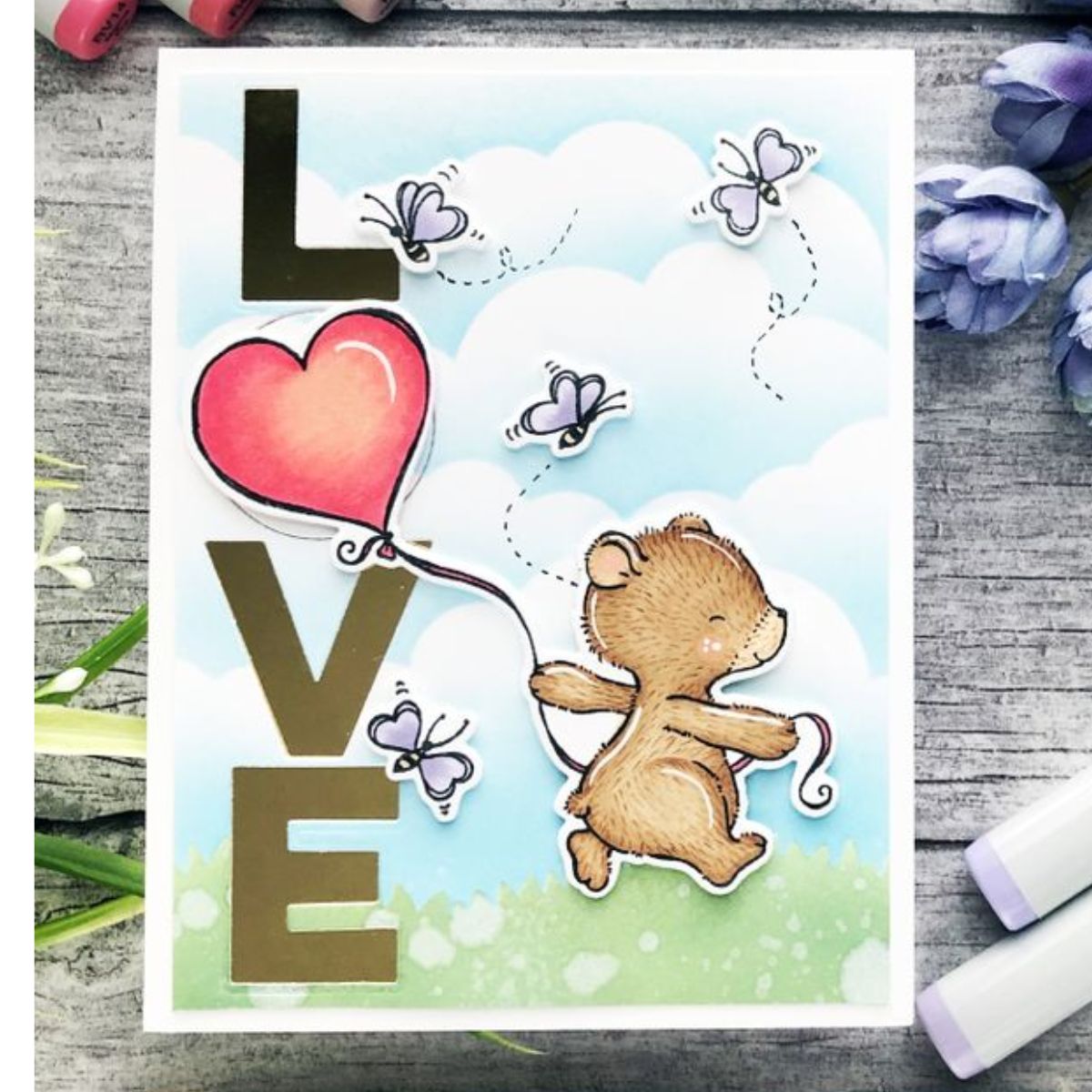 Heart Balloons / Sellos de Globos de Corazones Sellos My Favorite Things