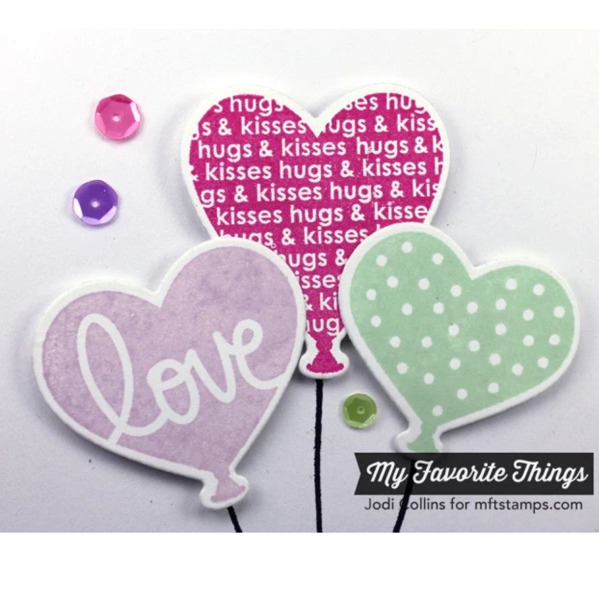 Heart Balloons / Sellos de Globos de Corazones Sellos My Favorite Things