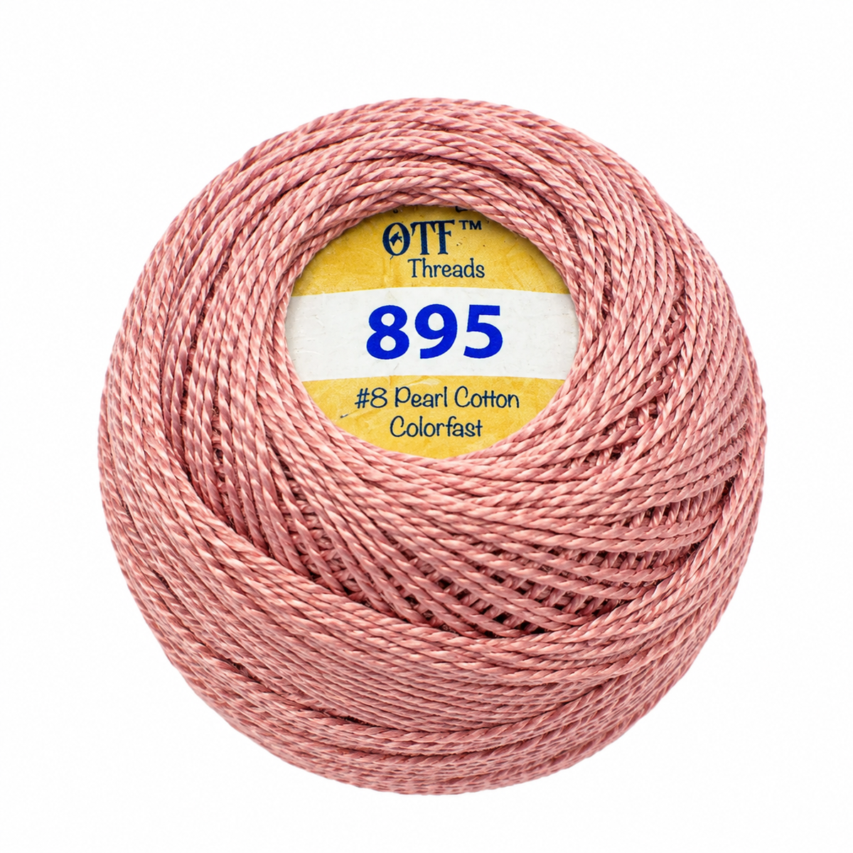 Pearl Cotton Balls No.8 Dusty Rose / Hilo Perlé No.8  Rosa Empolvado