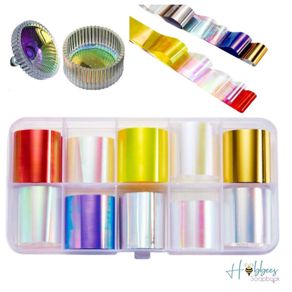 Laminas de Papel Aurora para Resina Epóxica Descontinuado Hobbees