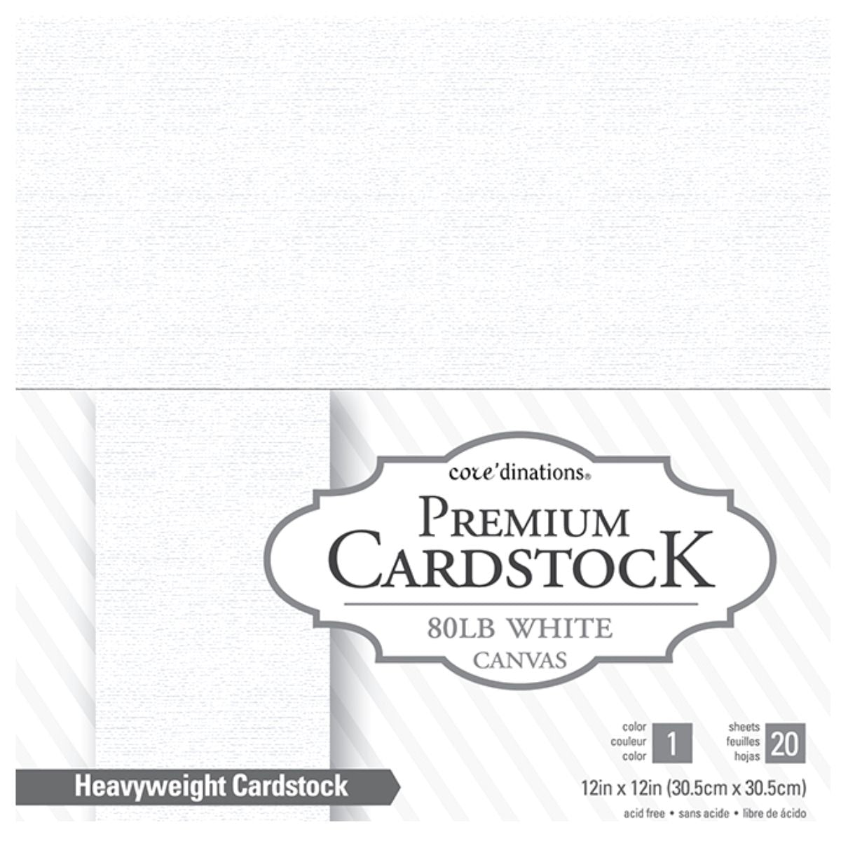 Value Pack Cardstock / Block de Cartulina Blanca Texturizada 12"