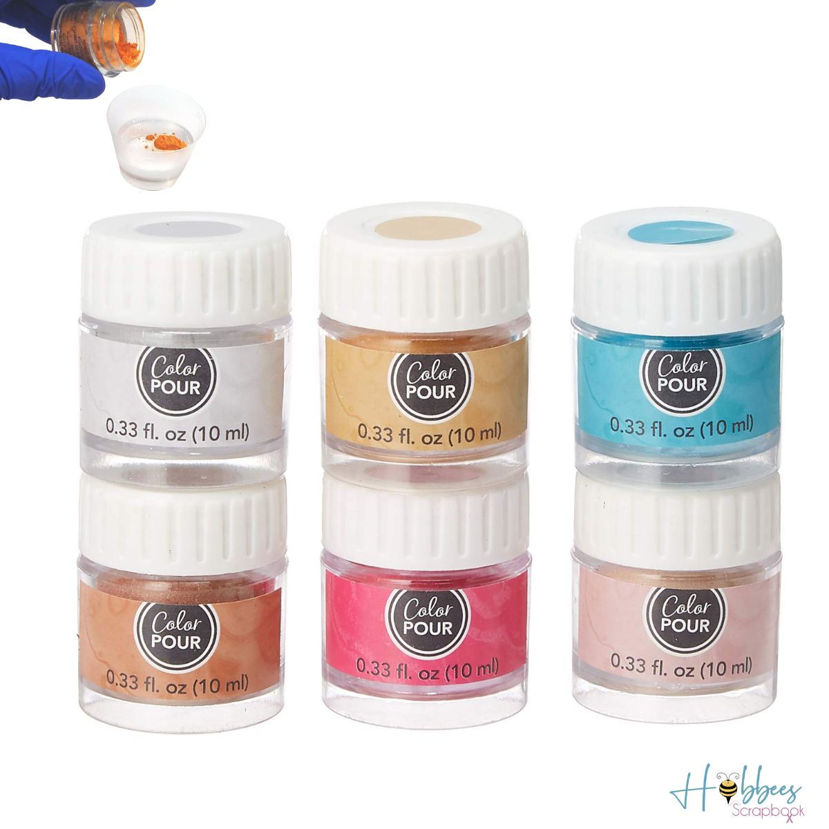 Color Pour Pearl Powder Mix-In Kit / Colorante en Polvo Aperlado para Resina