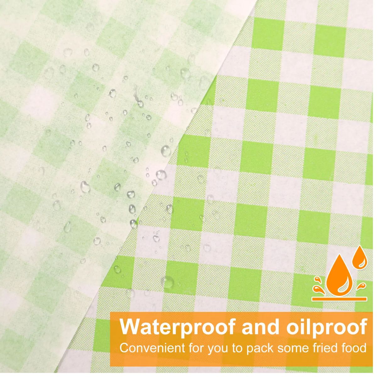 80 Hojas de Papel Vegetal Grado Alimenticio Cuadritos Repostería Hobbees