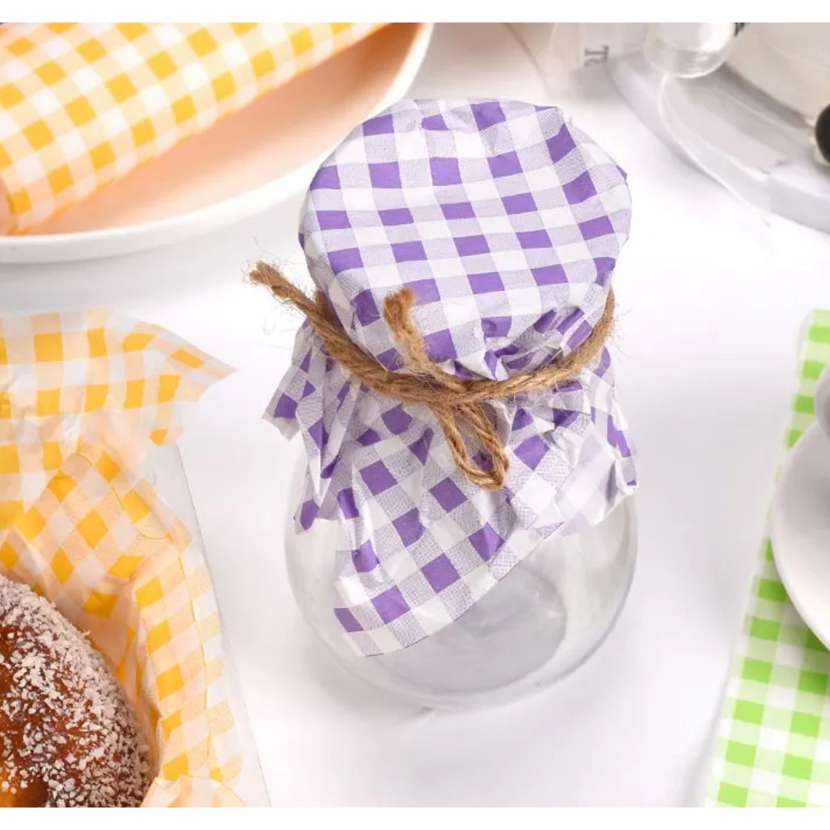 80 Hojas de Papel Vegetal Grado Alimenticio Cuadritos Repostería Hobbees