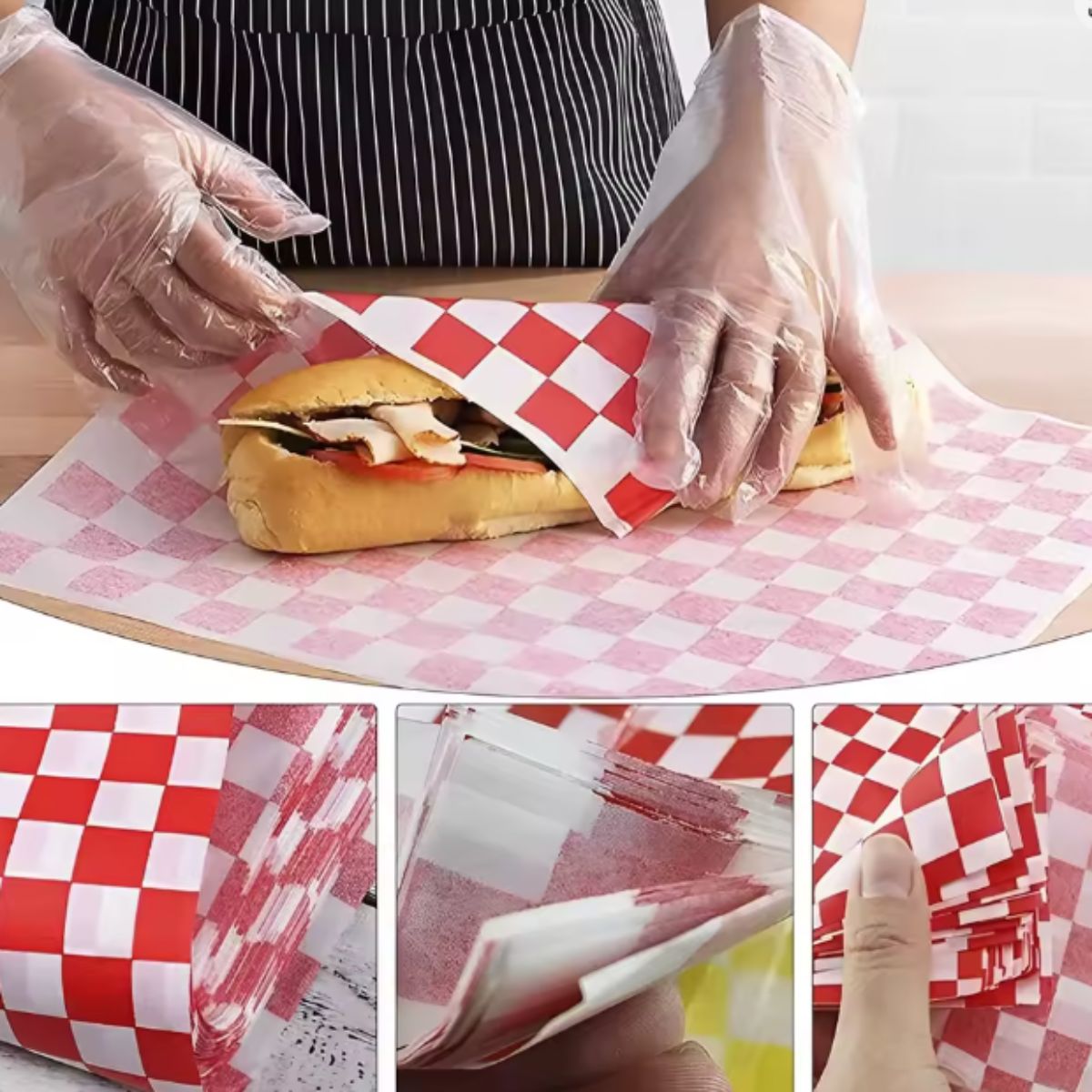 80 Hojas de Papel Vegetal Grado Alimenticio Cuadritos Repostería Hobbees