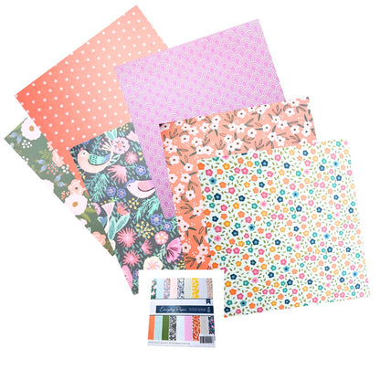 3 Paper Pads Assortment / 3 Blocks de Papel Variados de 6" Papel American Crafts
