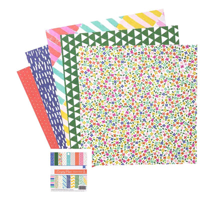 3 Paper Pads Assortment / 3 Blocks de Papel Variados de 6" Papel American Crafts