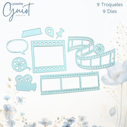 Set de Troqueles Cine y Fotografía Dados de Corte / Suajes / Troqueles Lyssette Guiot Crafts