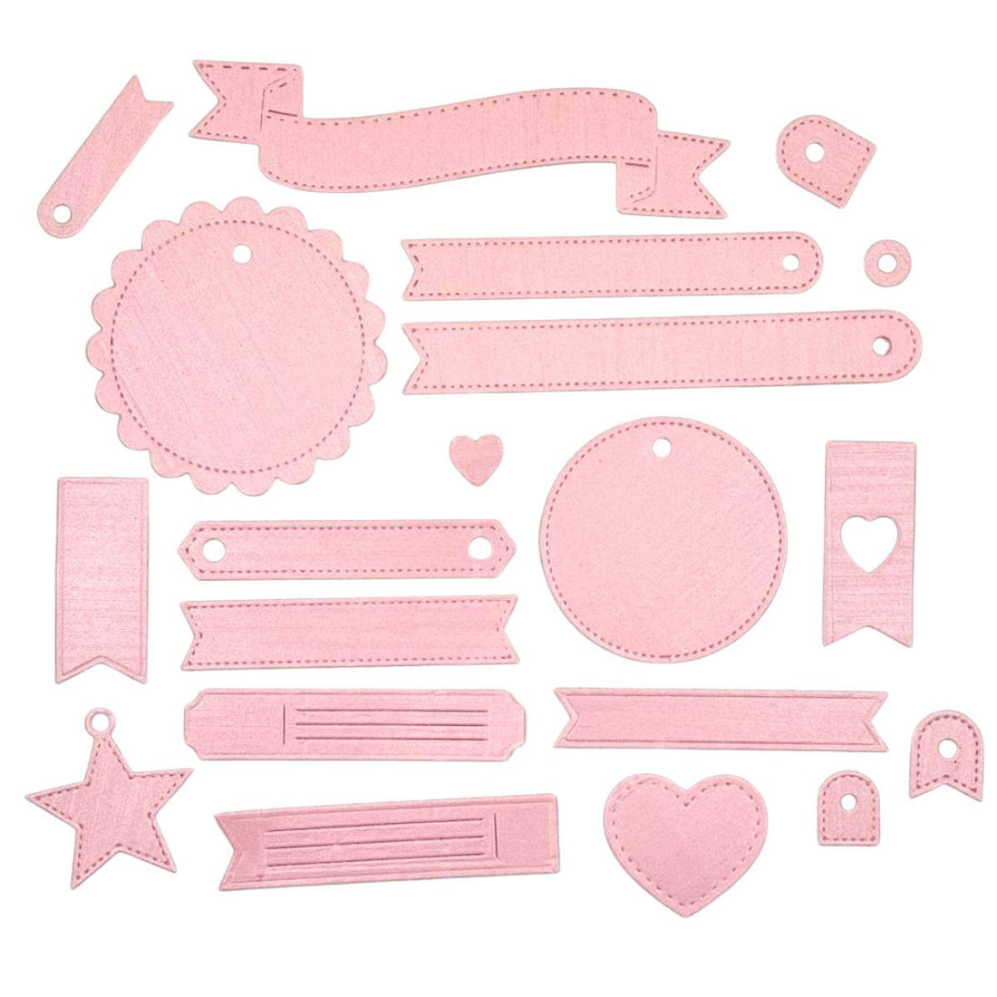 Set de Troqueles Etiquetas y Banners Dados de Corte / Suajes / Troqueles Lyssette Guiot Crafts