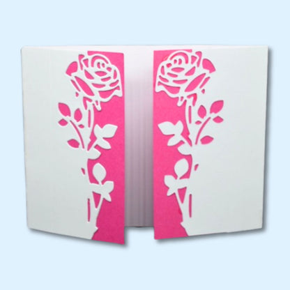 Troquel de Borde de Rosa Floral con Tallos Dados de Corte / Suajes / Troqueles Lyssette Guiot Crafts