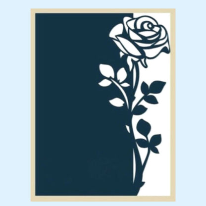 Troquel de Borde de Rosa Floral con Tallos Dados de Corte / Suajes / Troqueles Lyssette Guiot Crafts