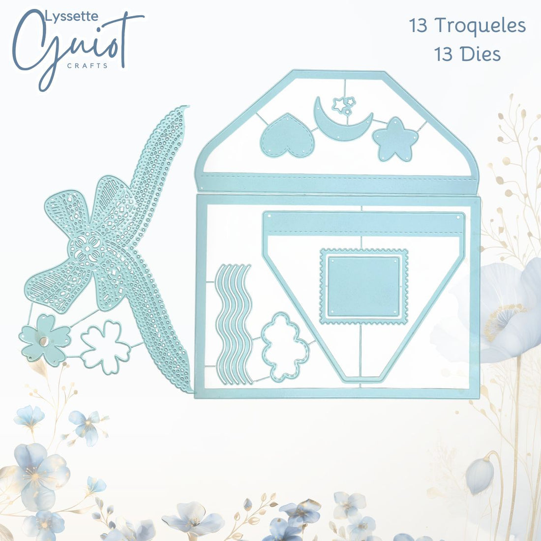 Troquel de Sobres Elegantes Dados de Corte / Suajes / Troqueles Lyssette Guiot Crafts