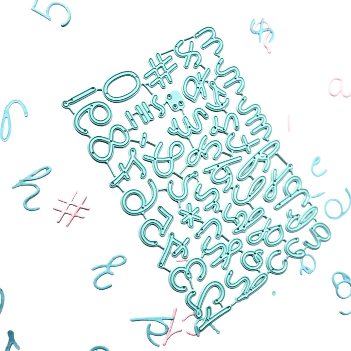 Set de Troqueles Alfabeto Script Mini Dados de Corte / Suajes / Troqueles Lyssette Guiot Crafts