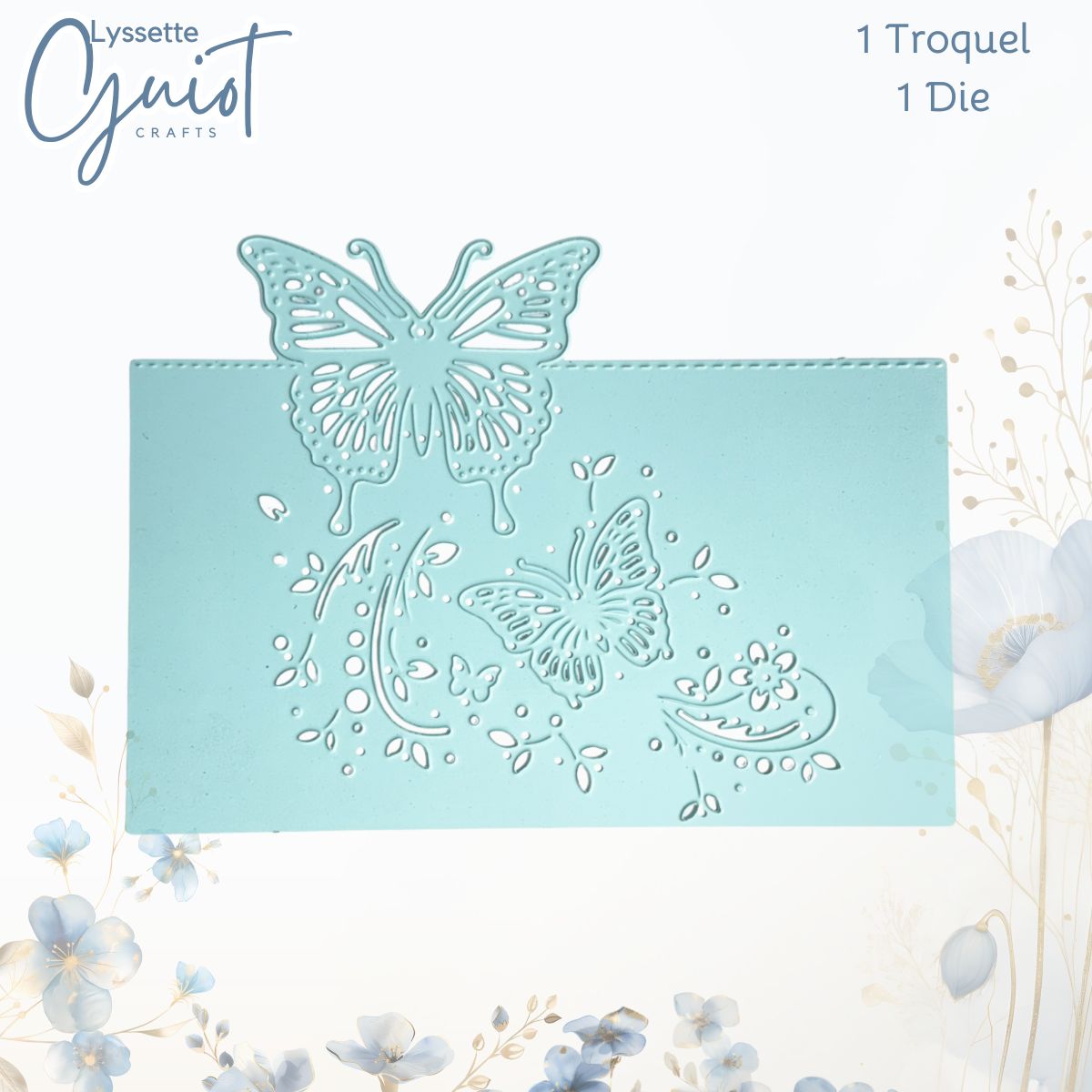 Troquel de Tarjeta de Mariposa Volando Dados de Corte / Suajes / Troqueles Lyssette Guiot Crafts