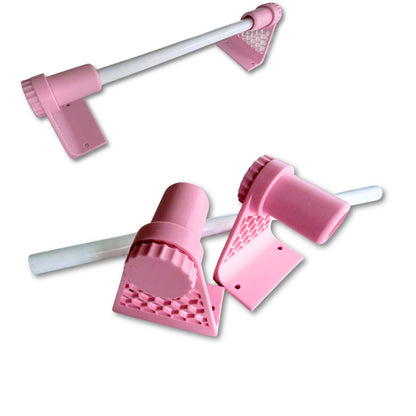 Porta Rollos Universal para Vinil, Foil y Materiales en Rollo Rosa
