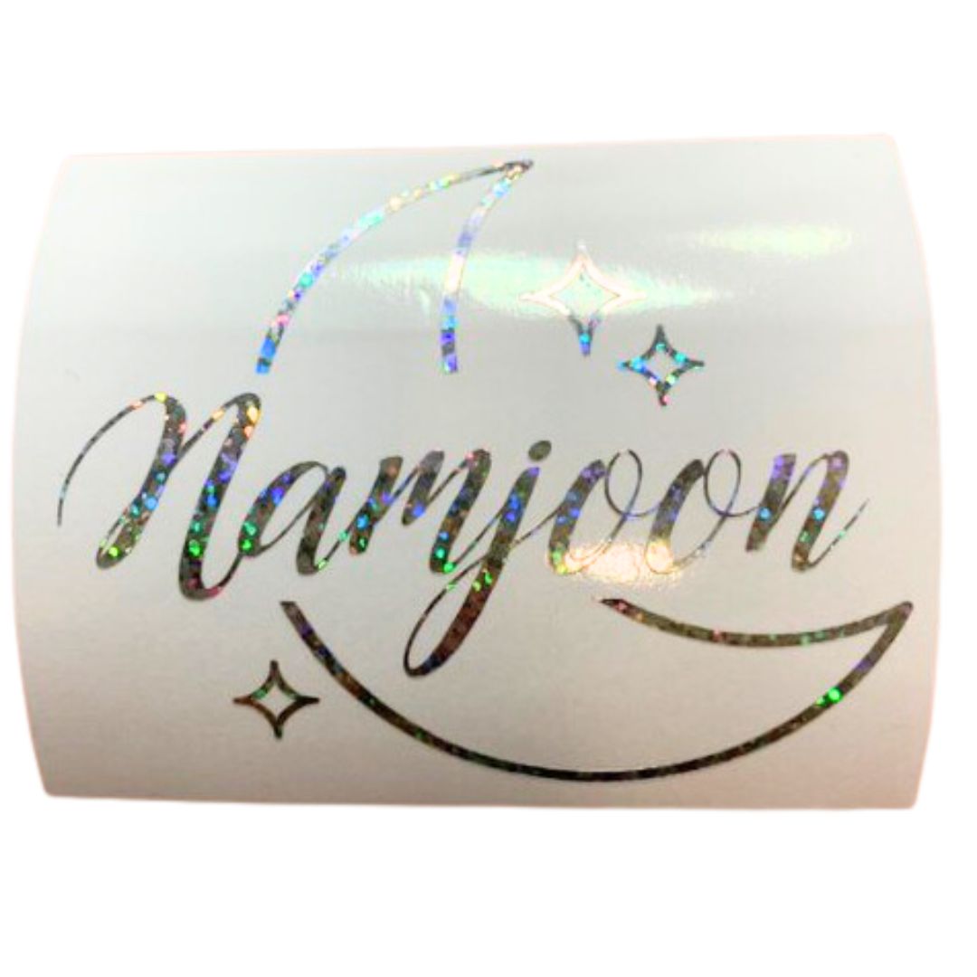 Adhesive Vinyl Holographic Fractal Silver / Vinil Adhesivo Holografico Plateado Viniles American Crafts