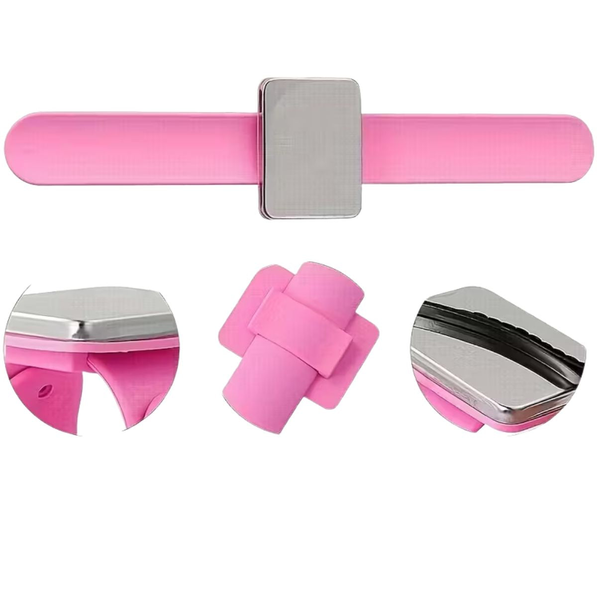 Pulsera Magnética Multiusos Rosa Costura Hobbees