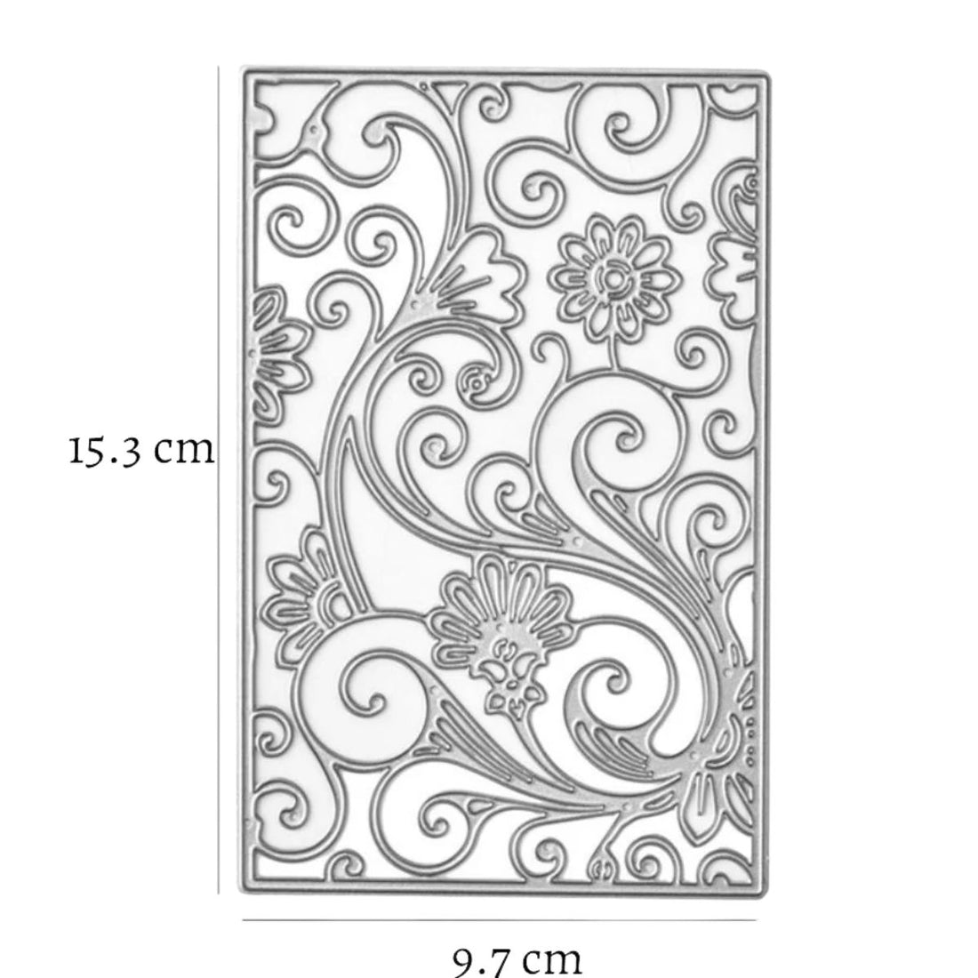 Suaje de Fondo de Flores y Garigoleado Dados de Corte / Suajes / Troqueles Hobbees