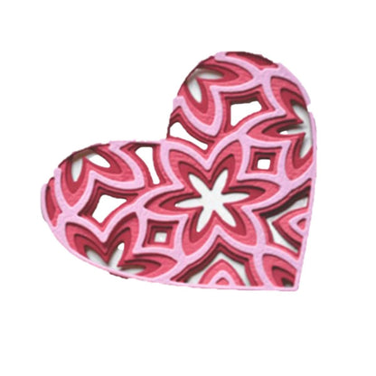 Suaje de Corazón en Capas Dados de Corte / Suajes / Troqueles Hobbees