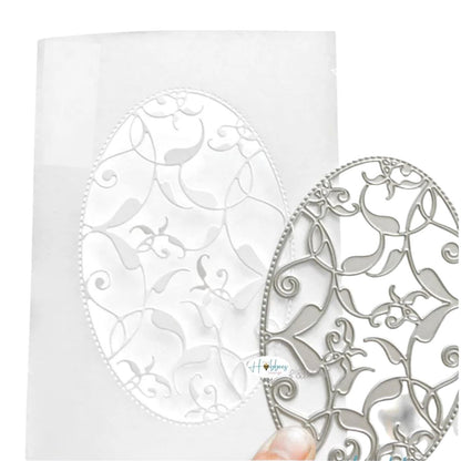 Suajes de Marco Ovalado de Encaje Dados de Corte / Suajes / Troqueles Hobbees