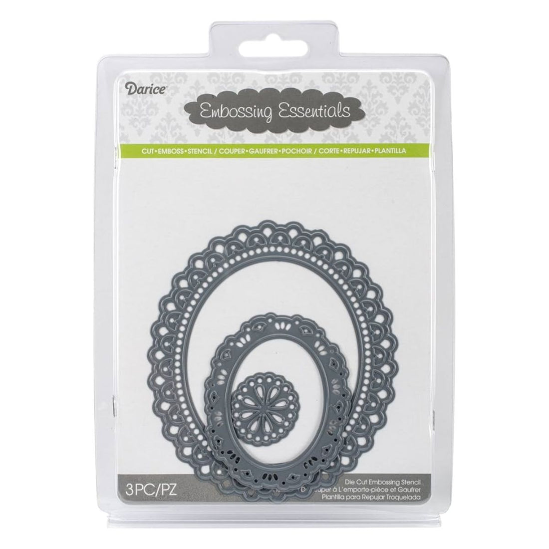 Oblong Doily Frames Die / Suaje Marcos Ovalados Blonda Dados de Corte / Suajes / Troqueles Darice