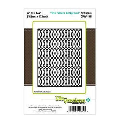 Oval Waves Background / Suaje de Corte de Placa de Ondas Dados de Corte / Suajes / Troqueles Die-versions