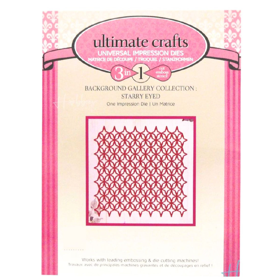 Dies Starry Eyed / Suaje de Fondo Rejilla Dados de Corte / Suajes / Troqueles Couture Creations