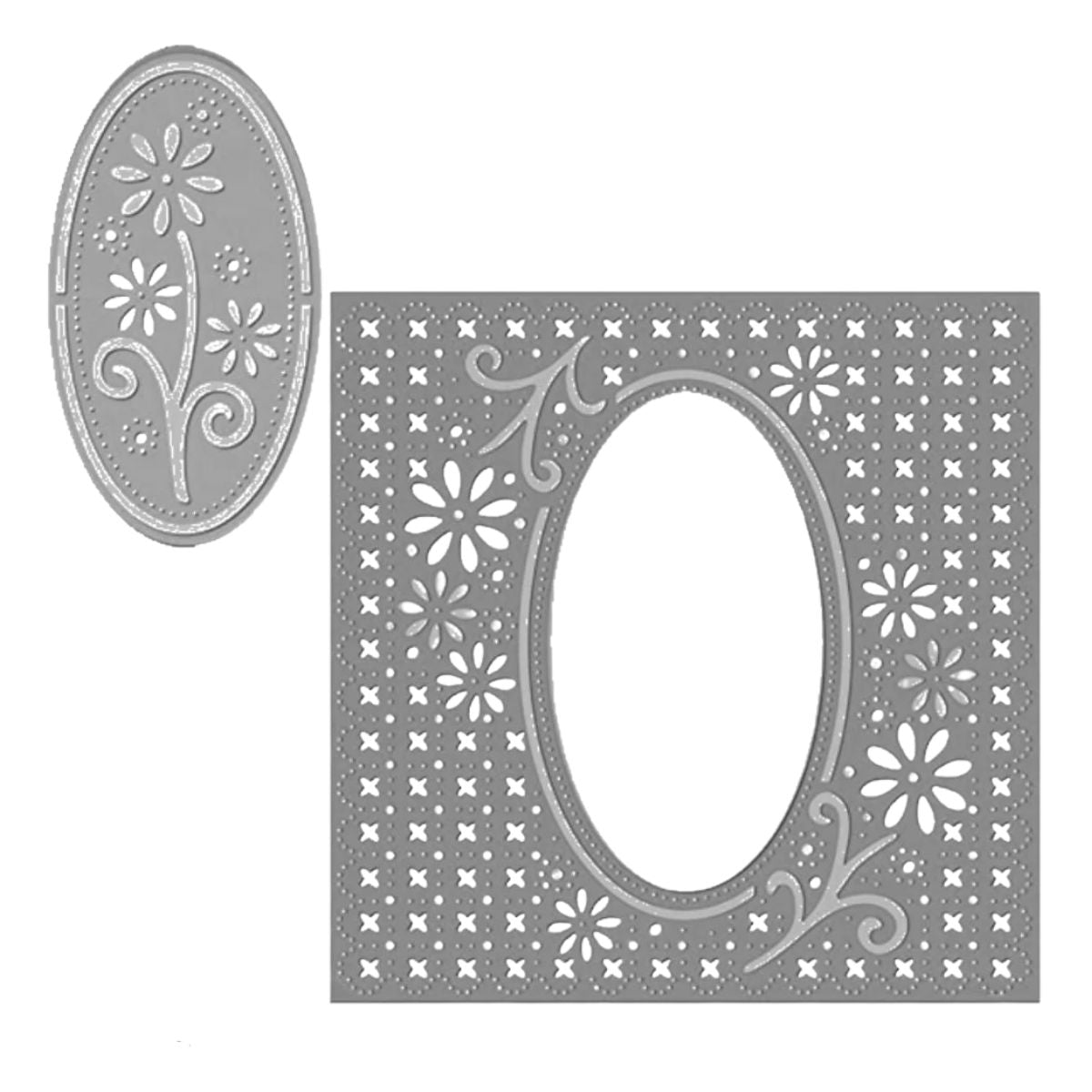 Suaje de Corte para Hacer Fondos Grandes de Flor / Precious Dados de Corte / Suajes / Troqueles Crafter&