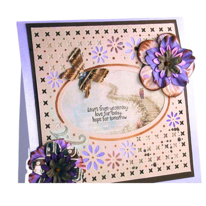 Suaje de Corte para Hacer Fondos Grandes de Flor / Precious Dados de Corte / Suajes / Troqueles Crafter&