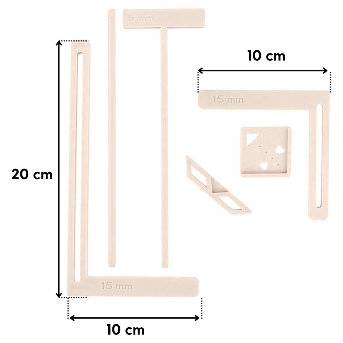 Reglas para Encuadernación Color Rosa Pálido Encuadernacion Hobbees