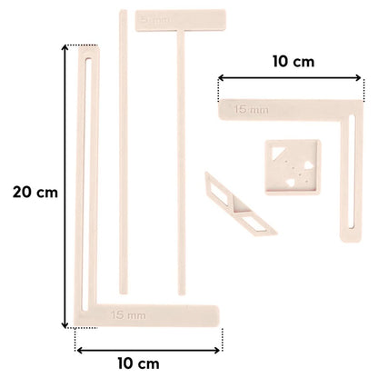 Reglas para Encuadernación Color Rosa Pálido Encuadernacion Hobbees